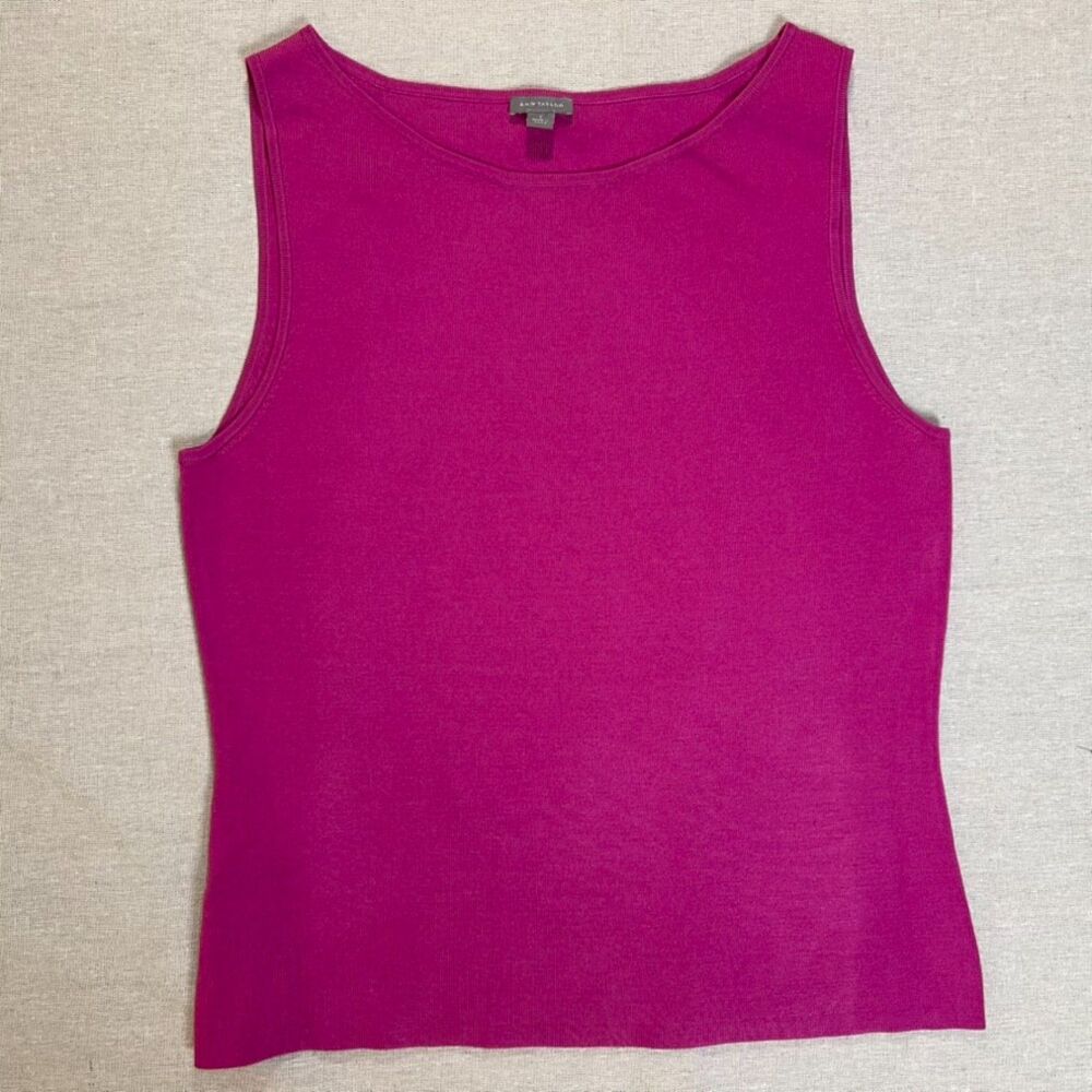 Ann Taylor | Pink Silk Blend Knit Tank | Large